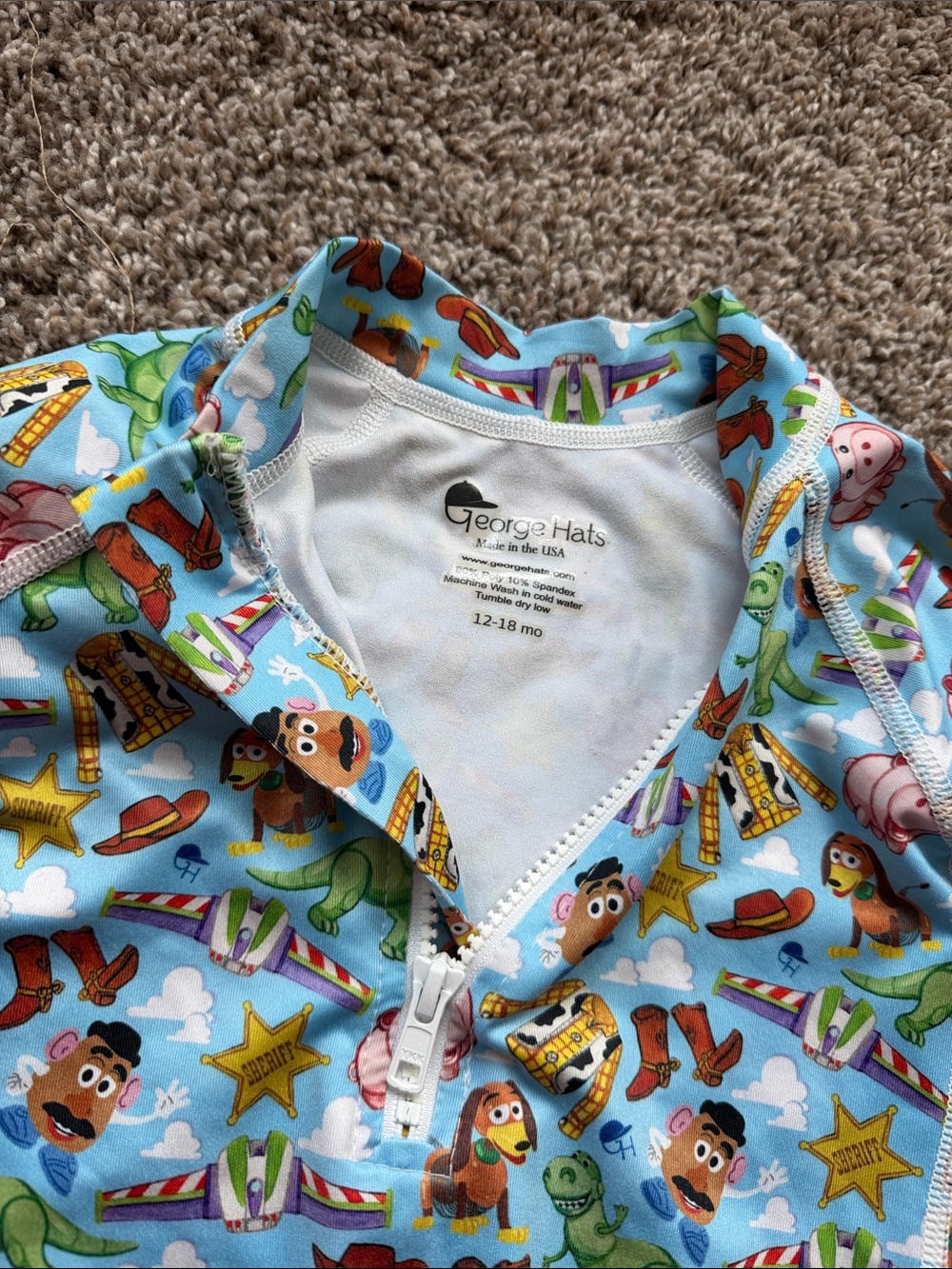 George hats  Rash Guard One-Piece - Picture 2 of 3